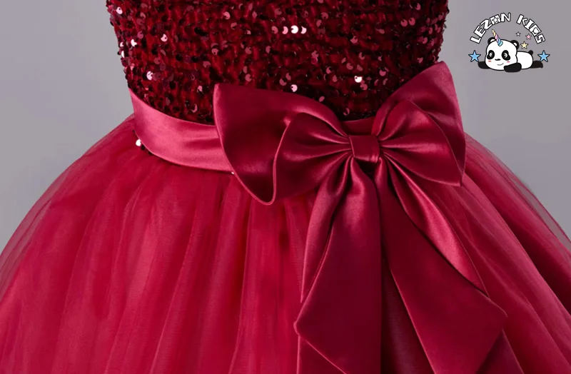 LEZONKIDS - Vestido de jantar tuxedo para meninas sem mangas com saia de malha e capa, saia de princesa com laço e lantejoulas, estilo doce e longo